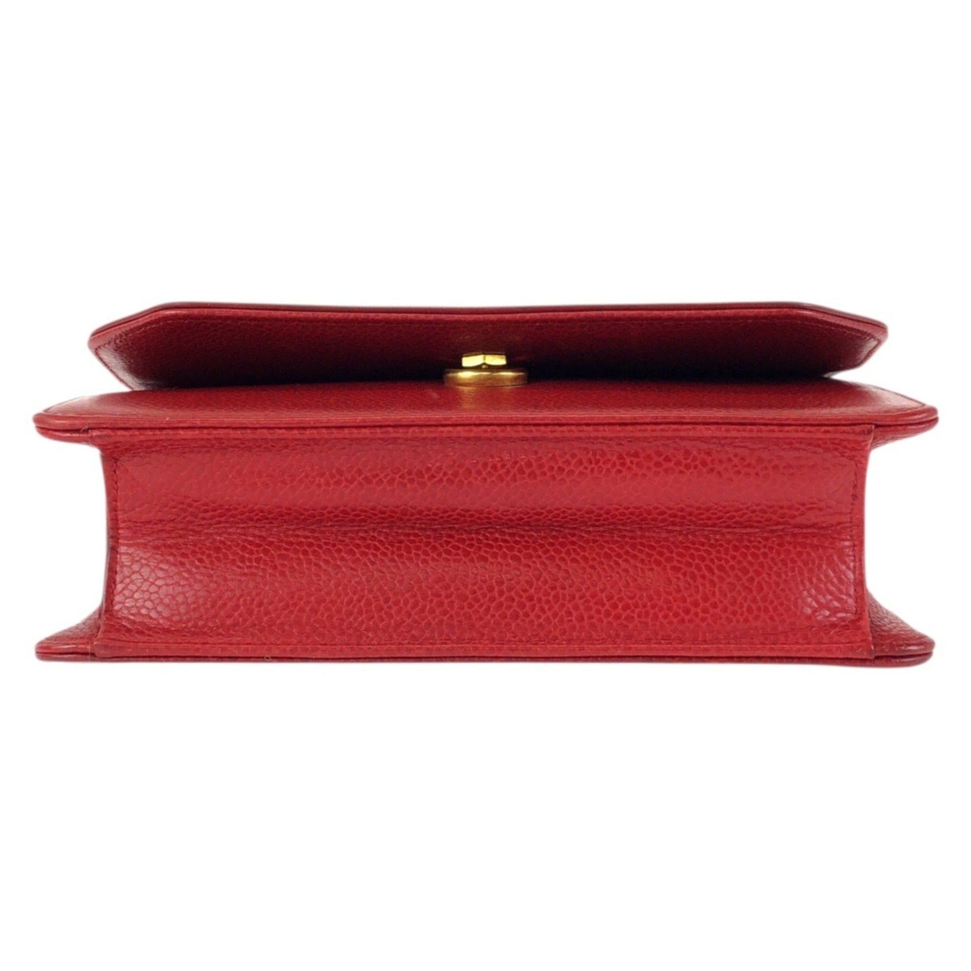 Dior Christian Dior Vintage Red Leather Shoulder Bag/Pouch with Gold Hardware for Women Size ONE SIZE - 10 Thumbnail