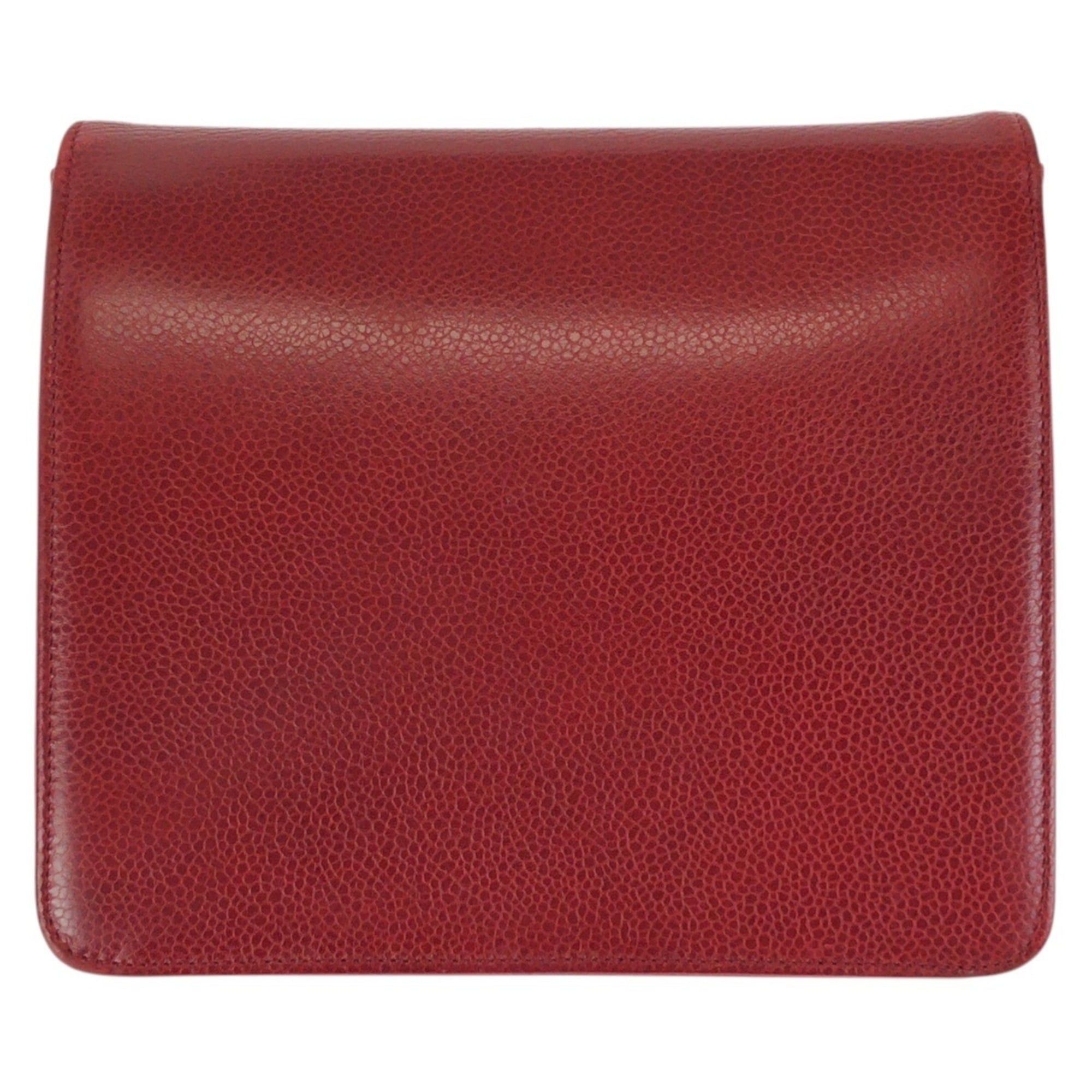Dior Christian Dior Vintage Red Leather Shoulder Bag/Pouch with Gold Hardware for Women Size ONE SIZE - 2 Thumbnail