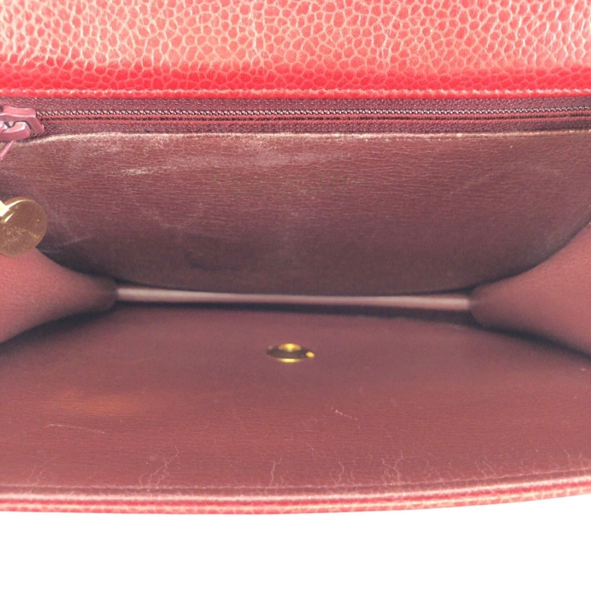 Dior Christian Dior Vintage Red Leather Shoulder Bag/Pouch with Gold Hardware for Women Size ONE SIZE - 9 Thumbnail