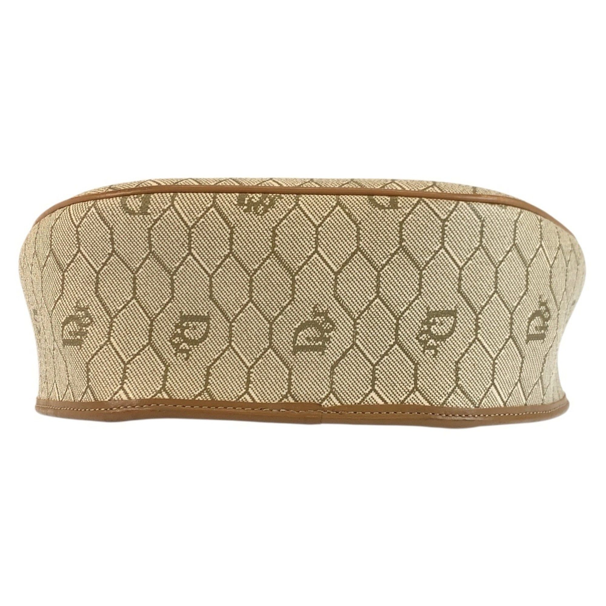 Dior Christian Dior Vintage Honeycomb Pattern Beige Brown Leather Shoulder Bag/Pouch for Women Size ONE SIZE - 8 Thumbnail