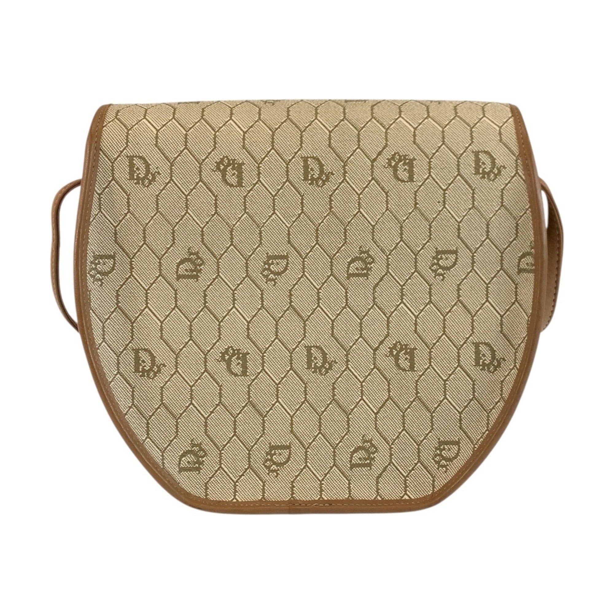 Dior Christian Dior Vintage Honeycomb Pattern Beige Brown Leather Shoulder Bag/Pouch for Women Size ONE SIZE - 2 Thumbnail