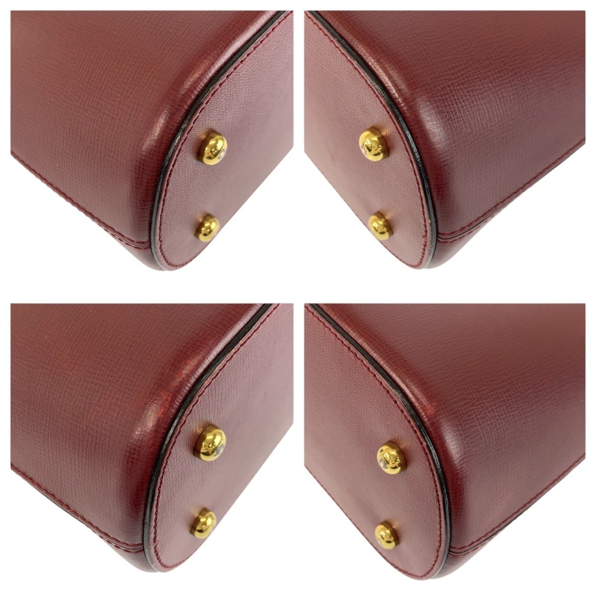 Cartier Cartier Must Line Bordeaux Gold Hardware Leather Shoulder Bag for Women Size ONE SIZE - 4 Thumbnail