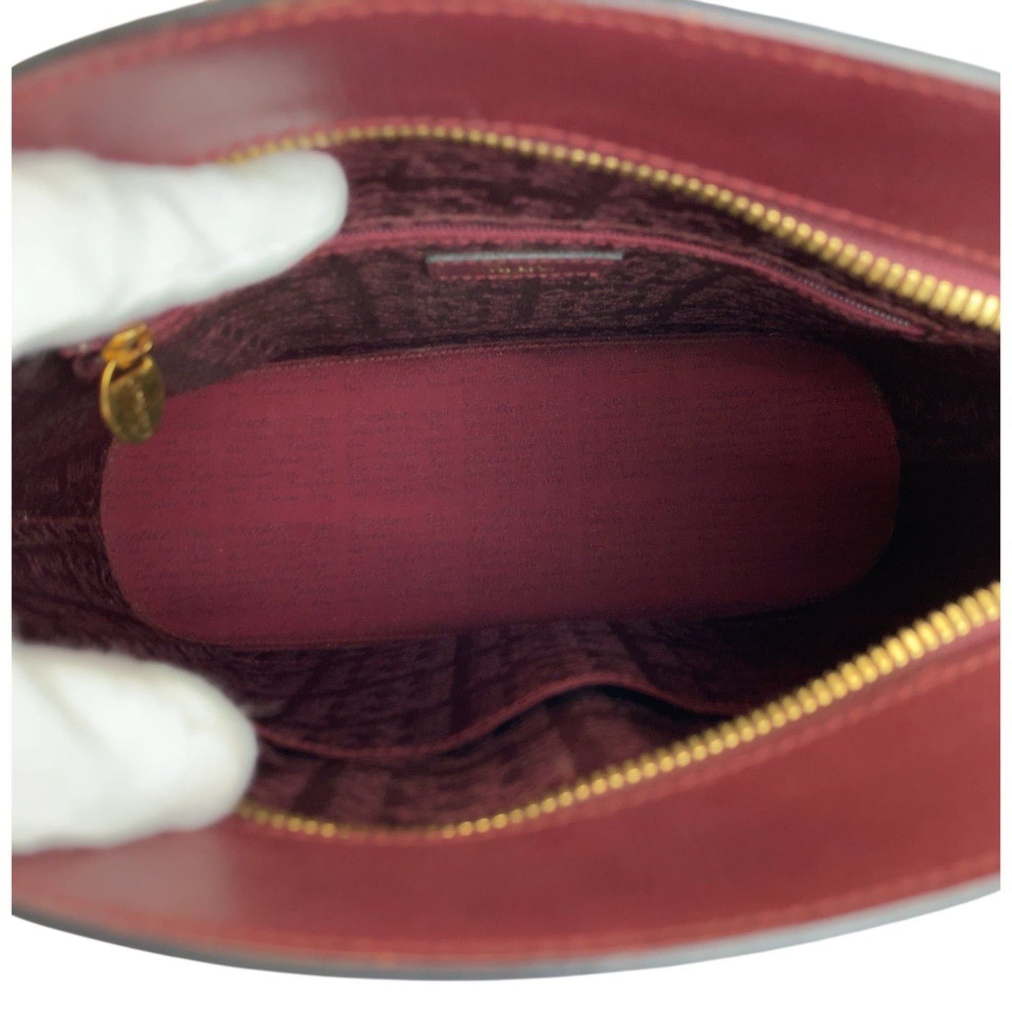 Cartier Cartier Must Line Bordeaux Gold Hardware Leather Shoulder Bag for Women Size ONE SIZE - 8 Thumbnail