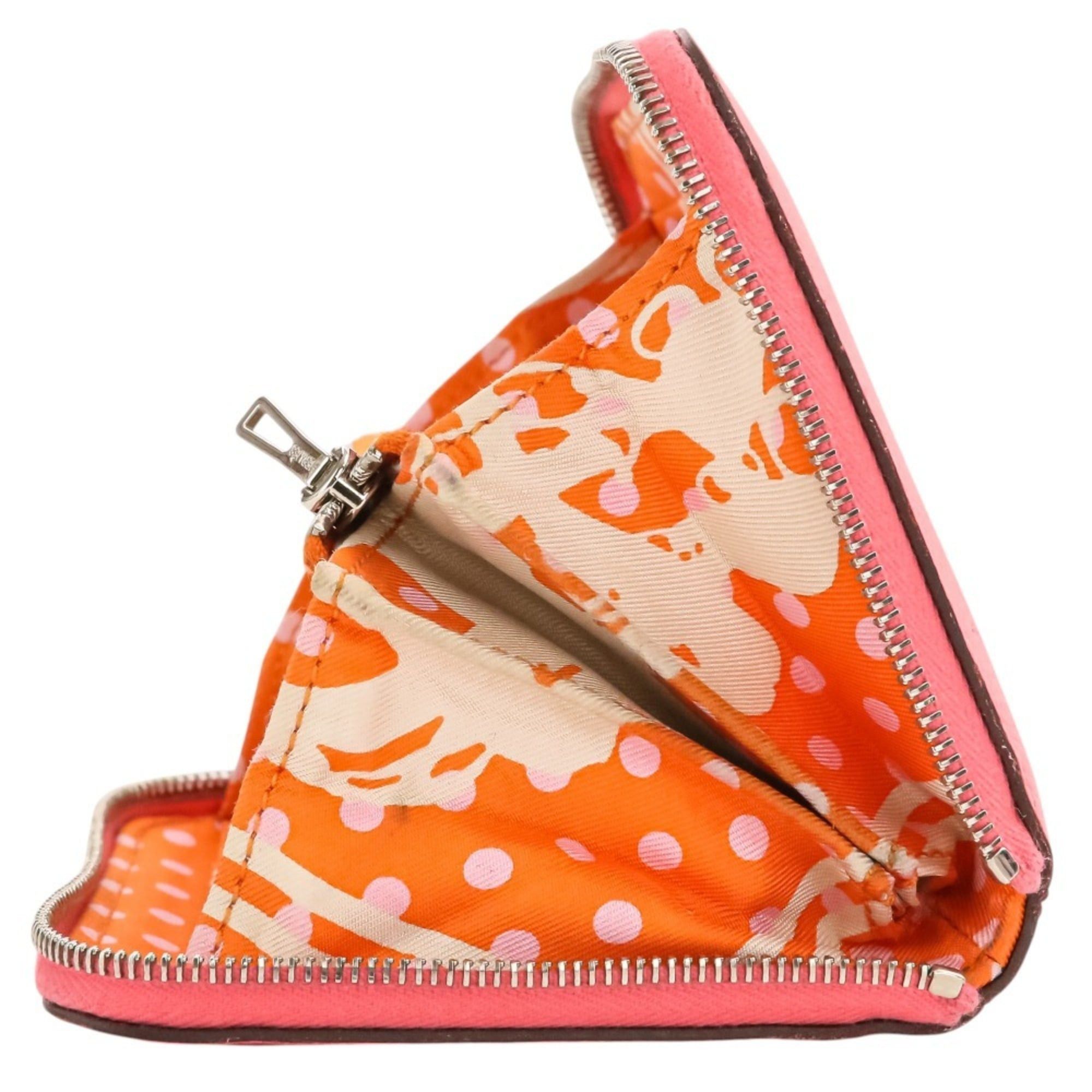 Hermes Hermes Azap Compact Silk In Leather Wallet, Rose Azalee Pink, C Stamp, Women's. Size ONE SIZE - 6 Thumbnail