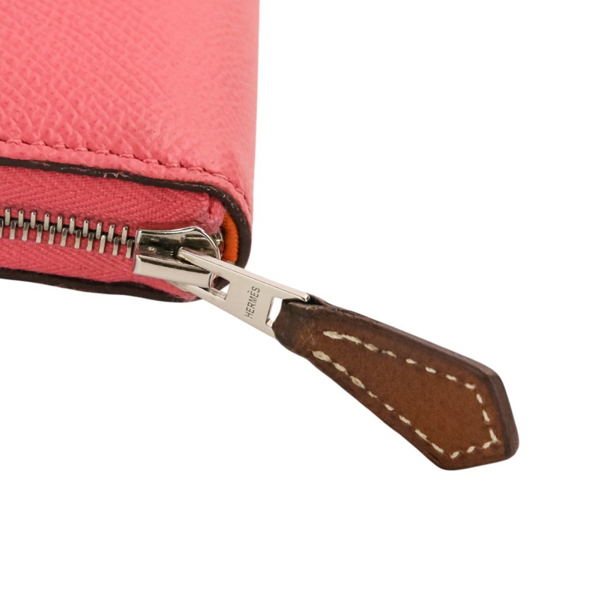 Hermes Hermes Azap Compact Silk In Leather Wallet, Rose Azalee Pink, C Stamp, Women's. Size ONE SIZE - 10 Thumbnail