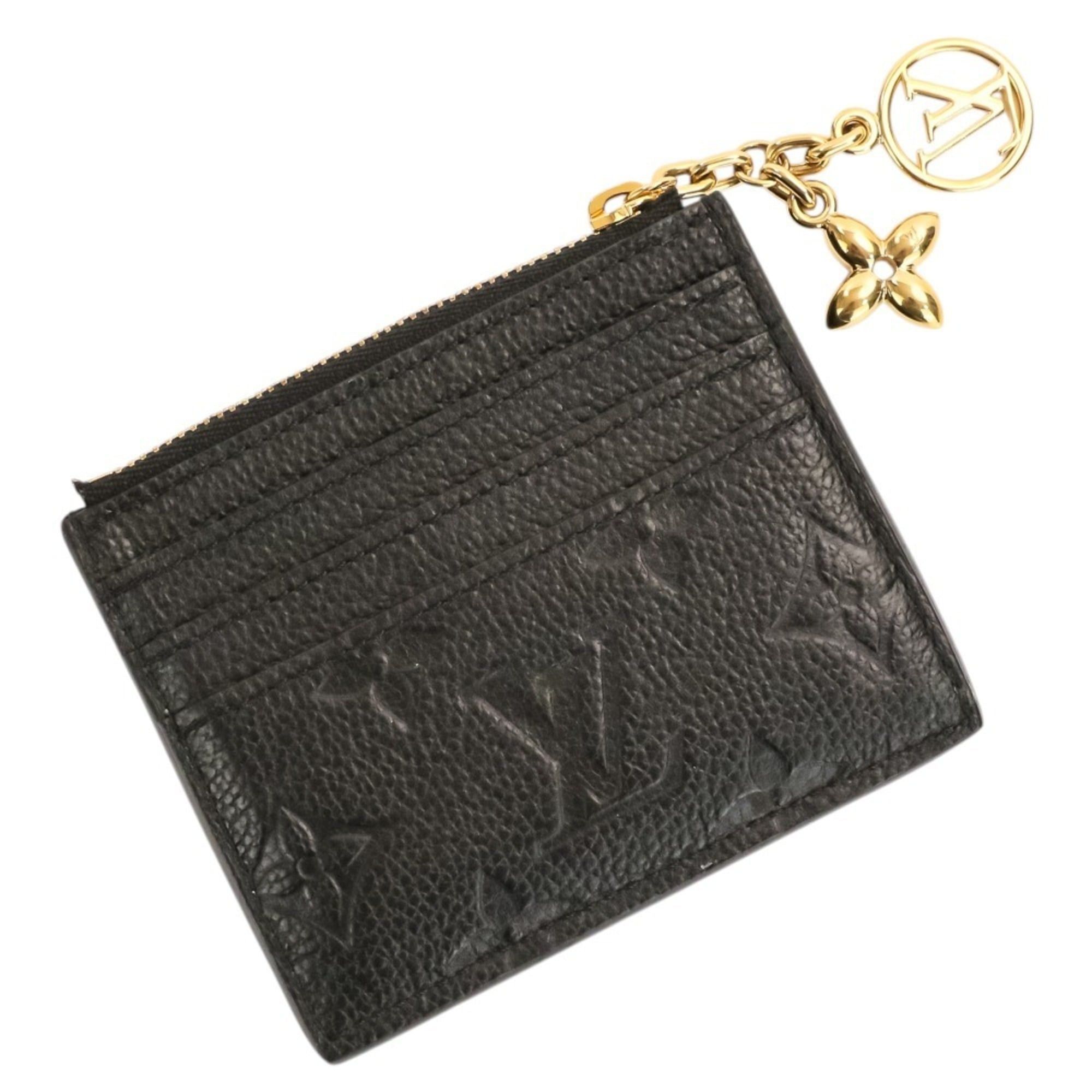 Louis Vuitton Louis Vuitton Monogram Empreinte Porte Cartes LV Charm Wallet/Coin Case/Card Case M82132 Black Women's Size ONE SIZE - 2 Thumbnail