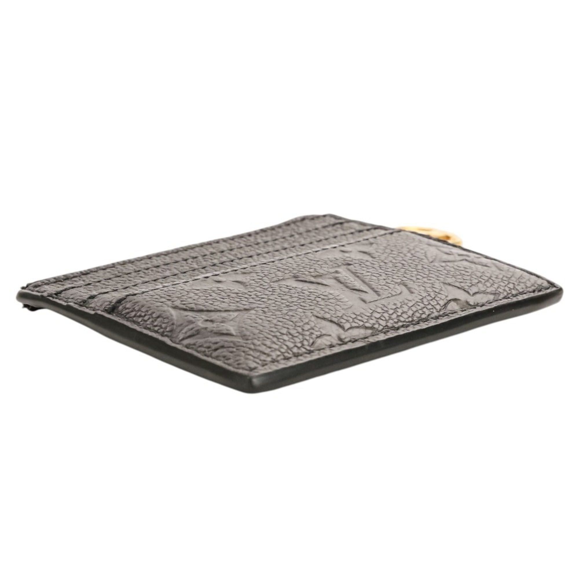 Louis Vuitton Louis Vuitton Monogram Empreinte Porte Cartes LV Charm Wallet/Coin Case/Card Case M82132 Black Women's Size ONE SIZE - 3 Thumbnail