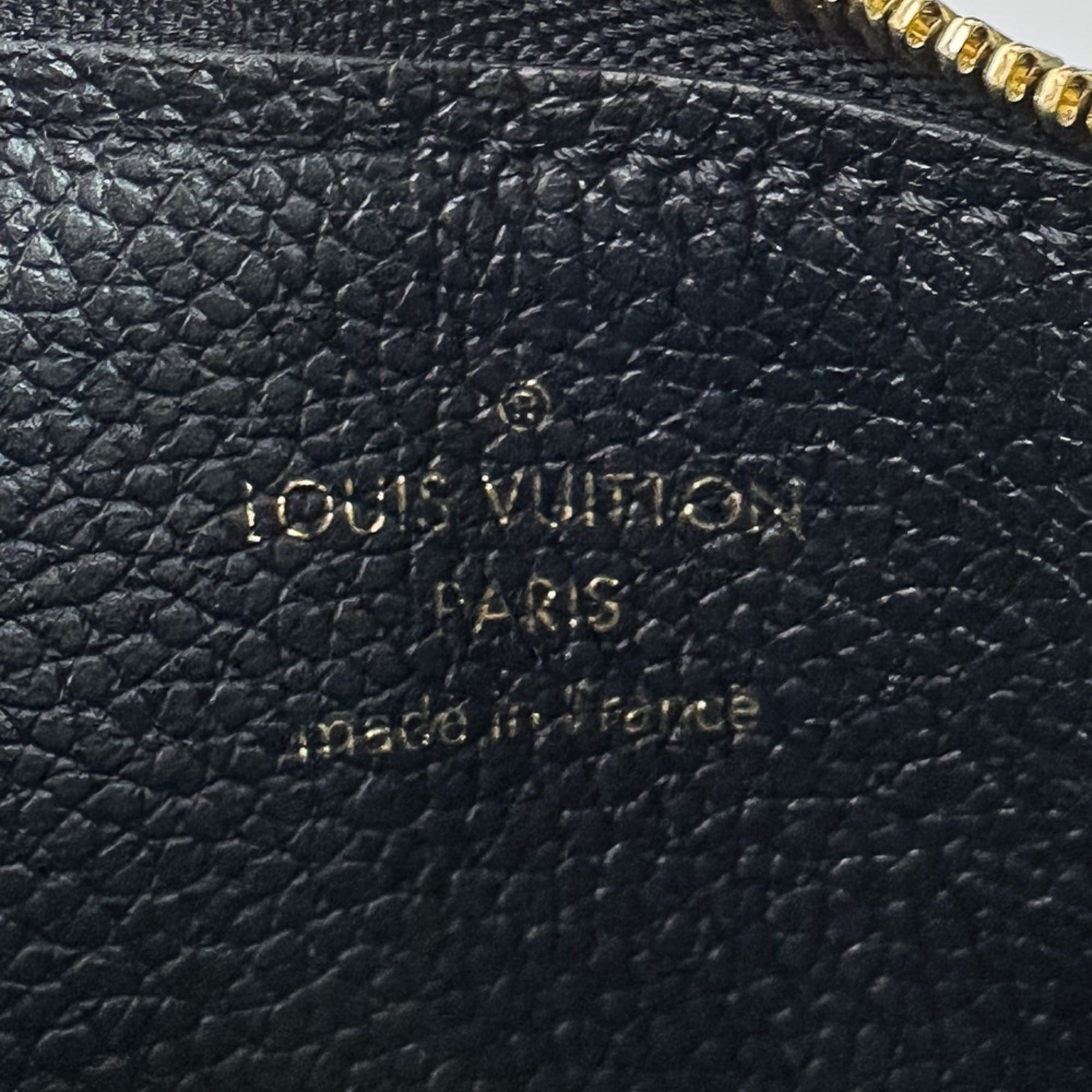 Louis Vuitton Louis Vuitton Monogram Empreinte Porte Cartes LV Charm Wallet/Coin Case/Card Case M82132 Black Women's Size ONE SIZE - 9 Thumbnail