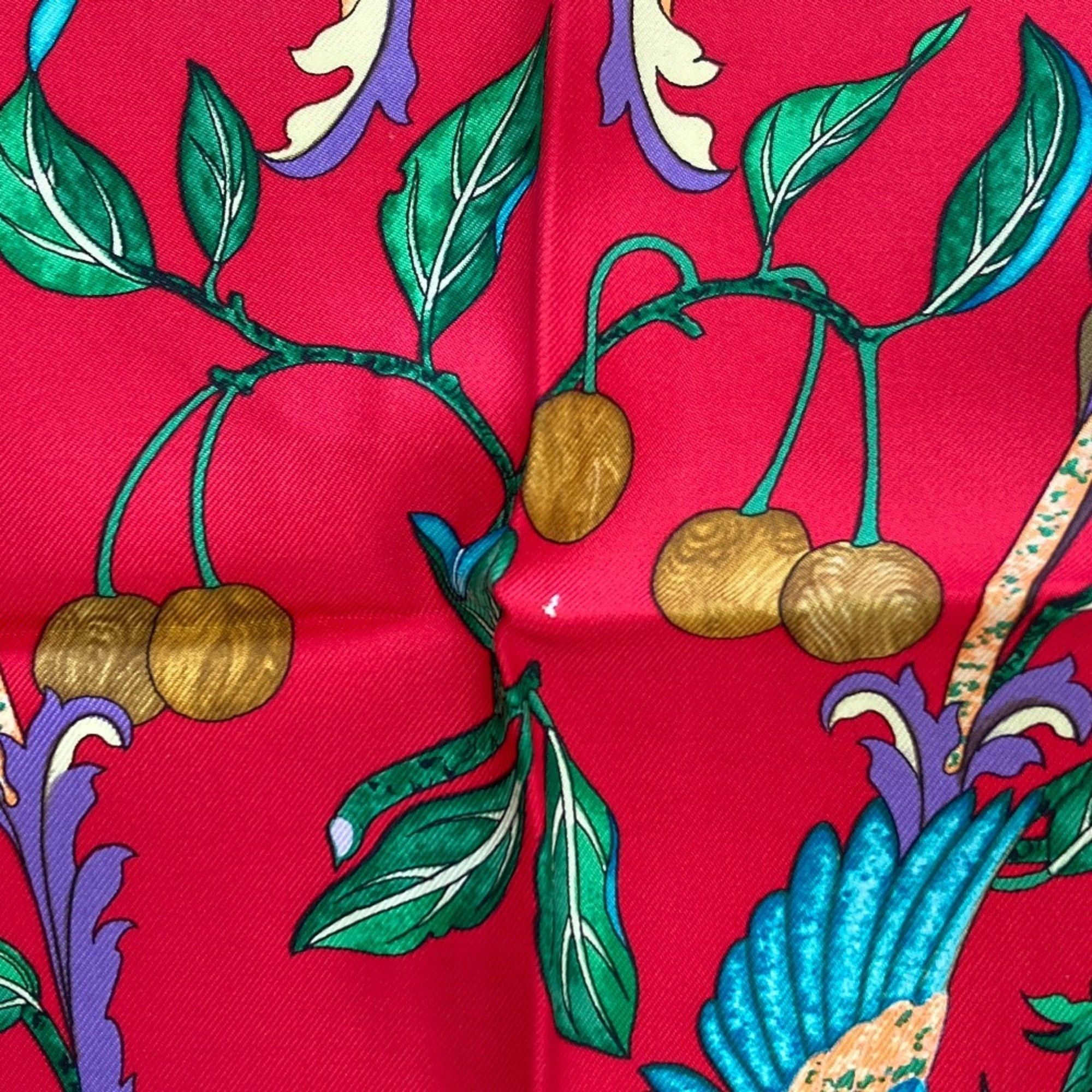 Hermes Hermes Carre 90 PIERRES d' ORIENT et OCCIDENT (Oriental Stones and Western Stonework) Silk Scarf, Red, Women's Size ONE SIZE - 10 Thumbnail