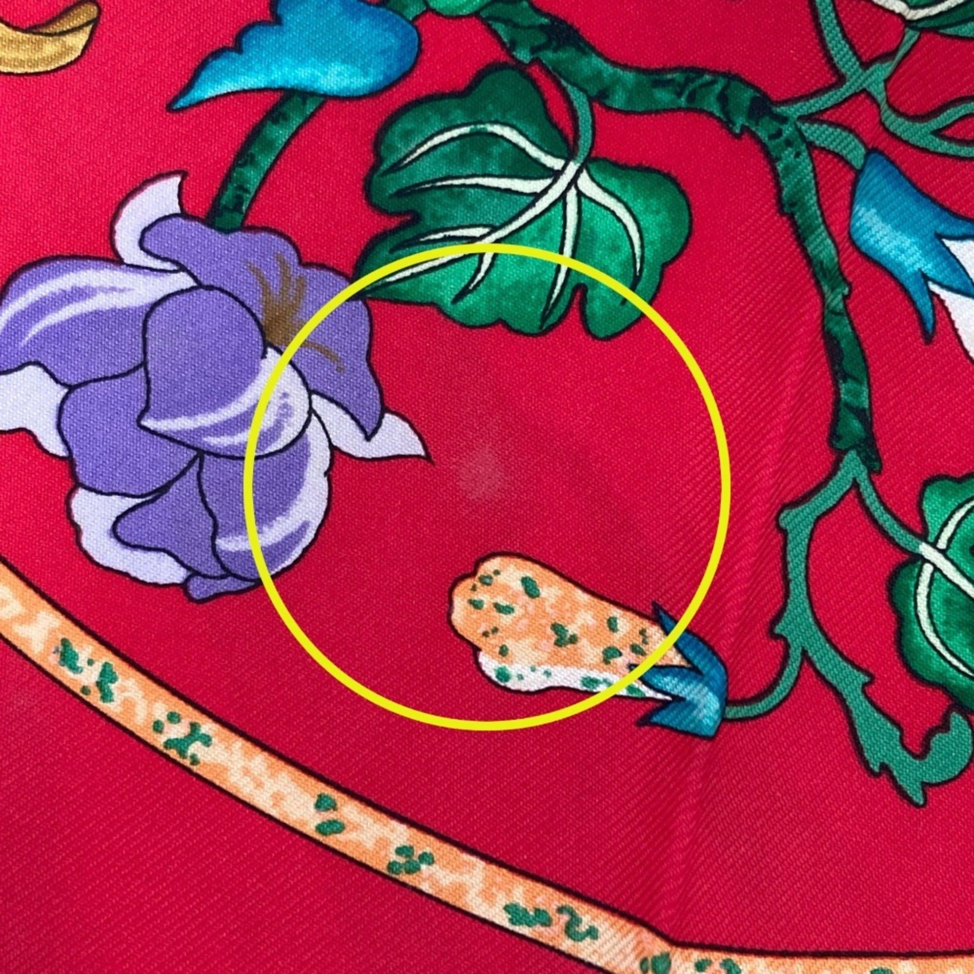 Hermes Hermes Carre 90 PIERRES d' ORIENT et OCCIDENT (Oriental Stones and Western Stonework) Silk Scarf, Red, Women's Size ONE SIZE - 11 Thumbnail