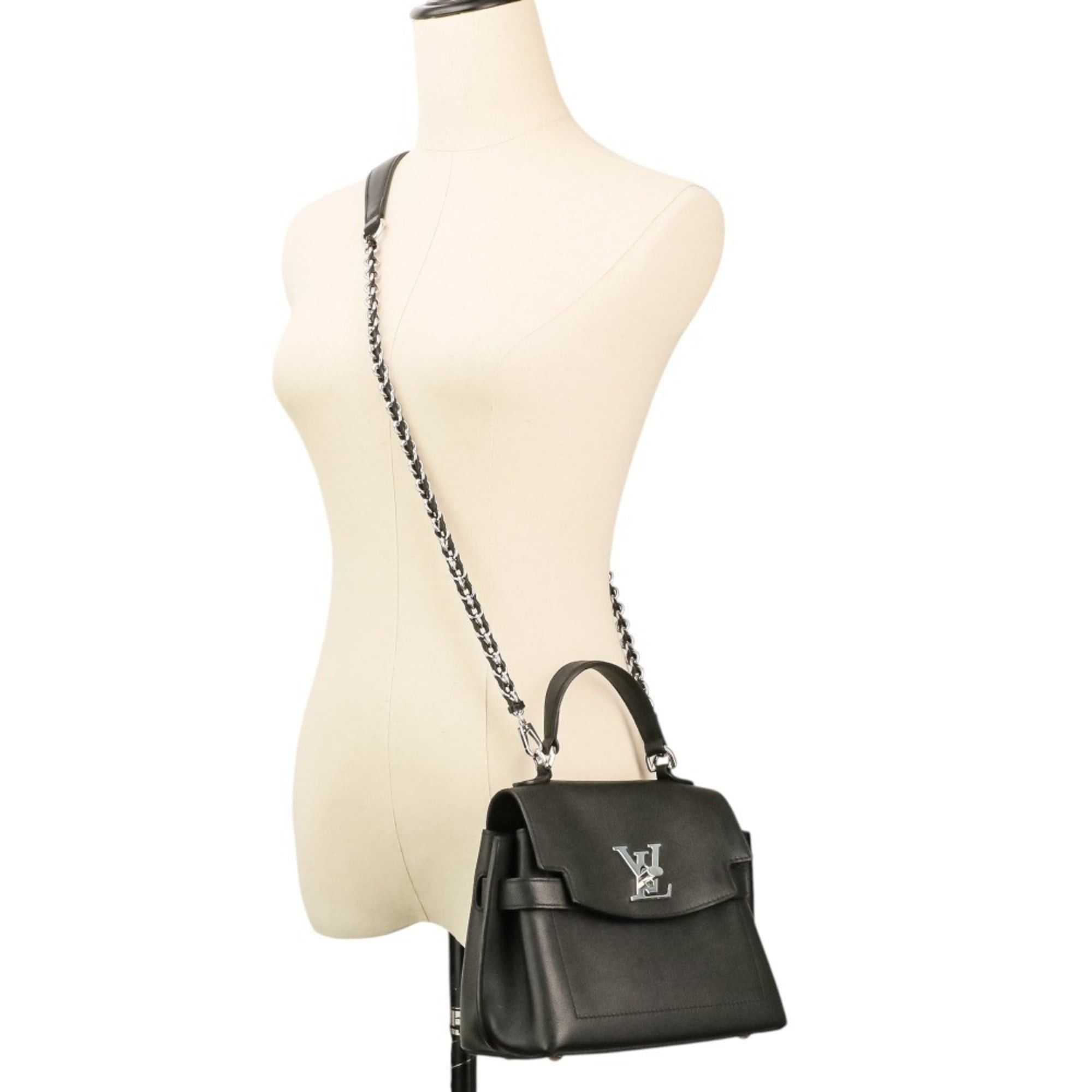 Louis Vuitton Louis Vuitton Lockme Ever MINI 2-way Leather Handbag/Shoulder Bag M20997 Black Women's Size ONE SIZE - 2 Thumbnail