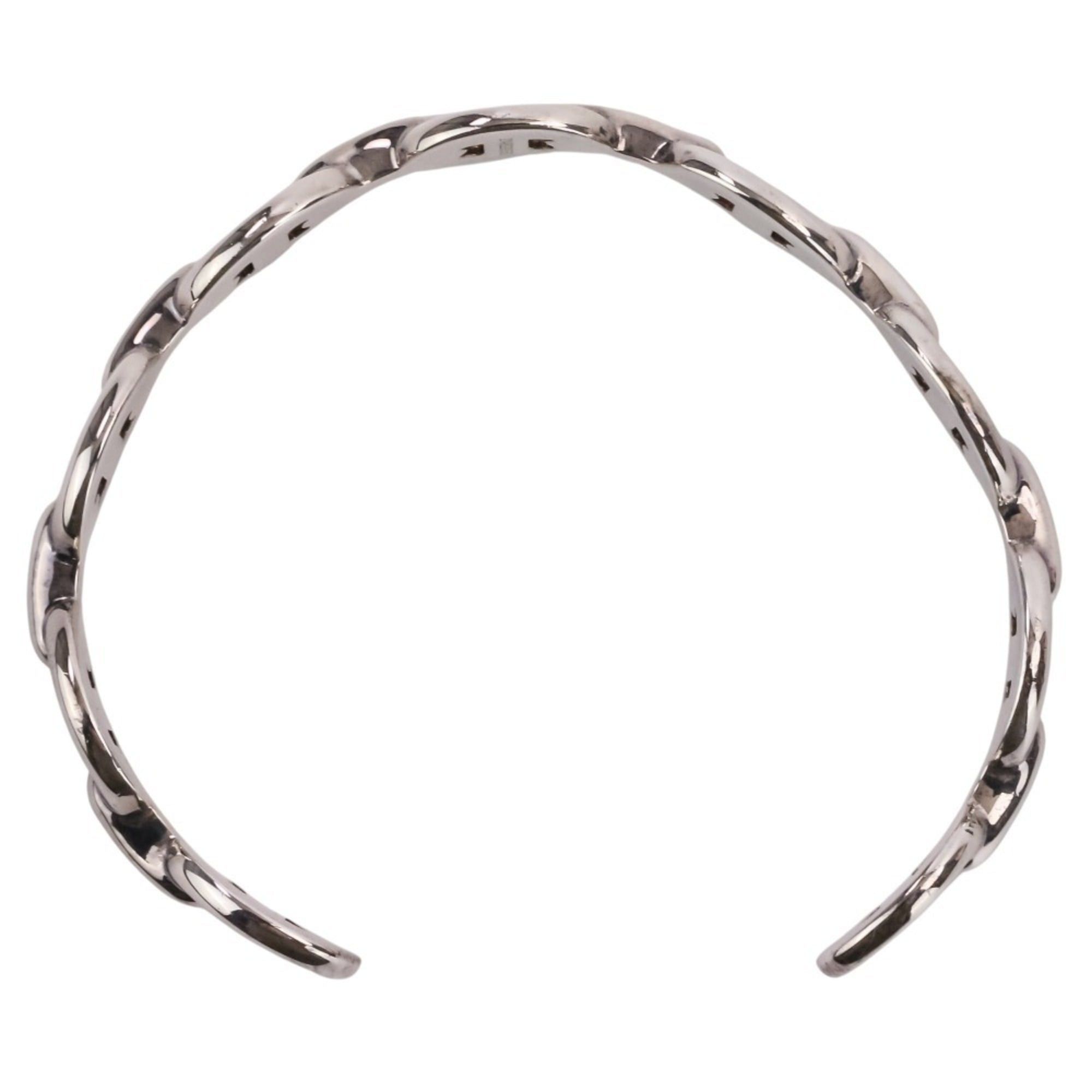 Hermes Hermes Chaine d'Ancre Enchainee SV925 Bangle Bracelet, Size SH, Silver, Women's Size ONE SIZE - 6 Thumbnail