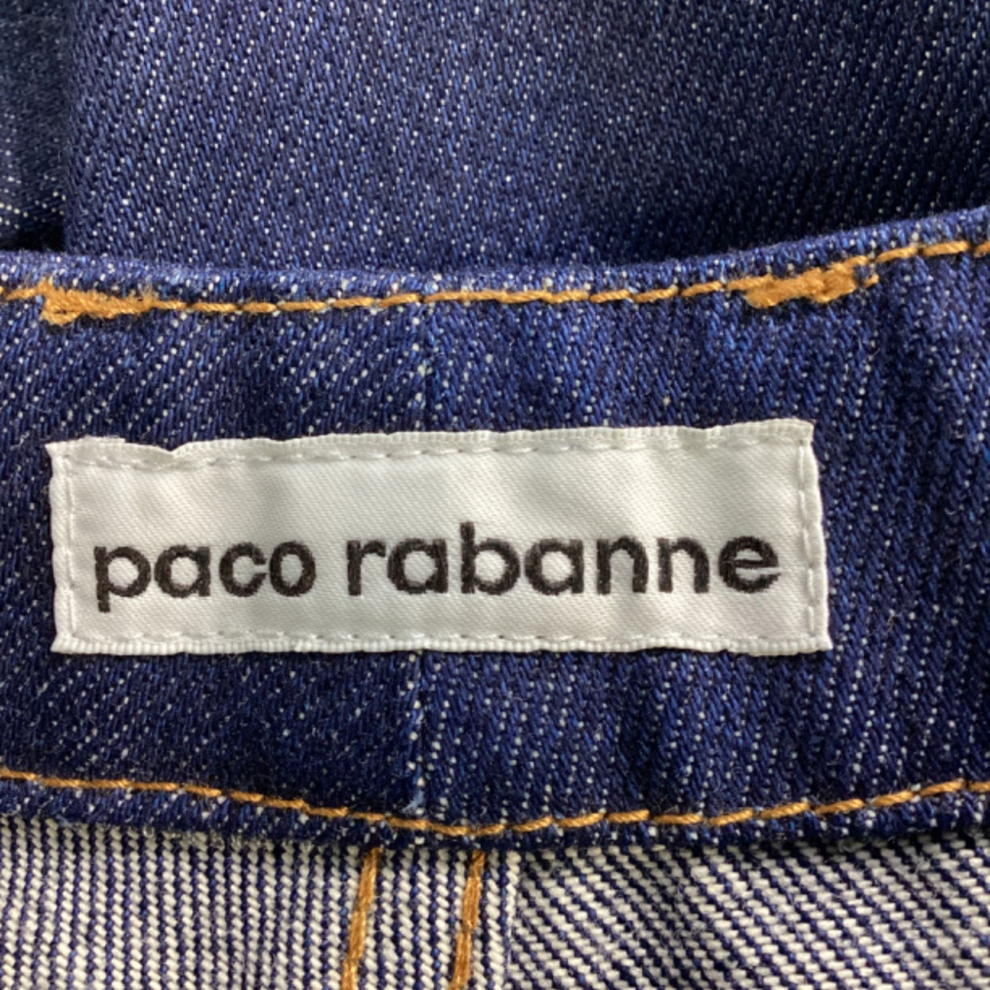 Paco Rabanne Paco Rabanne Straight Leg Jeans in Blue Cotton Denim Size 26" / US 2 / IT 38 - 3 Thumbnail
