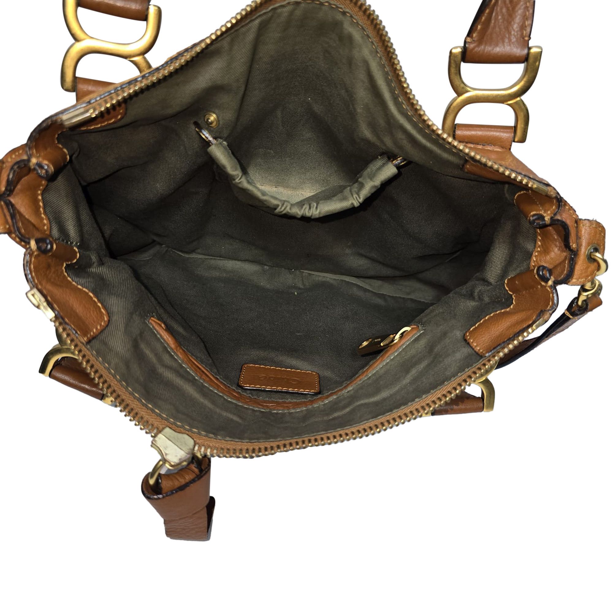 Chloe Chloé Medium Marcie Top Handle Bag in Brown Grained Calfski Size ONE SIZE - 4 Thumbnail