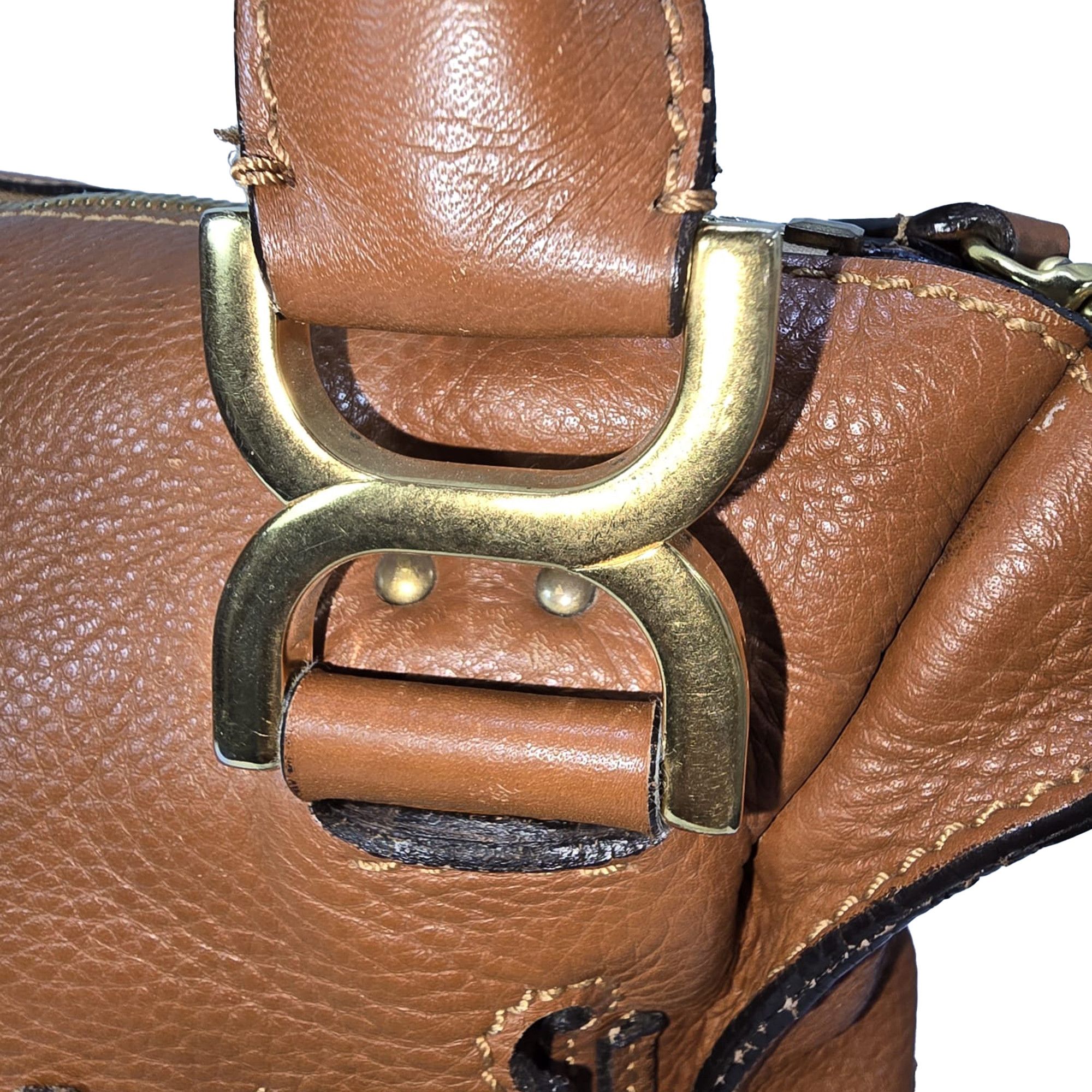 Chloe Chloé Medium Marcie Top Handle Bag in Brown Grained Calfski Size ONE SIZE - 7 Thumbnail