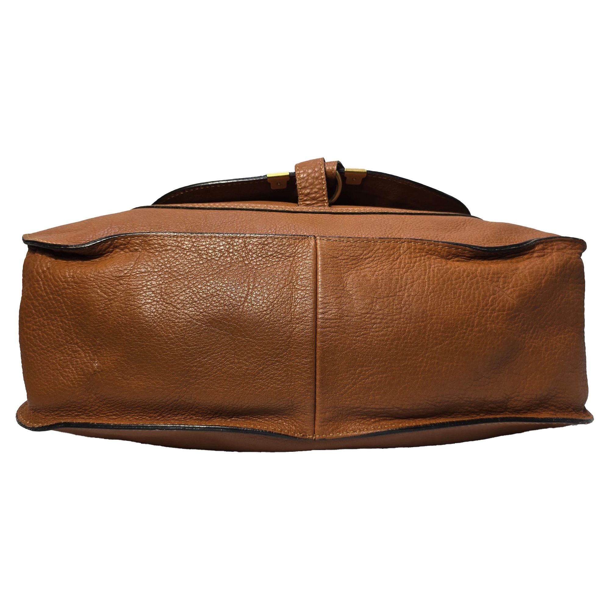 Chloe Chloé Medium Marcie Top Handle Bag in Brown Grained Calfski Size ONE SIZE - 8 Thumbnail