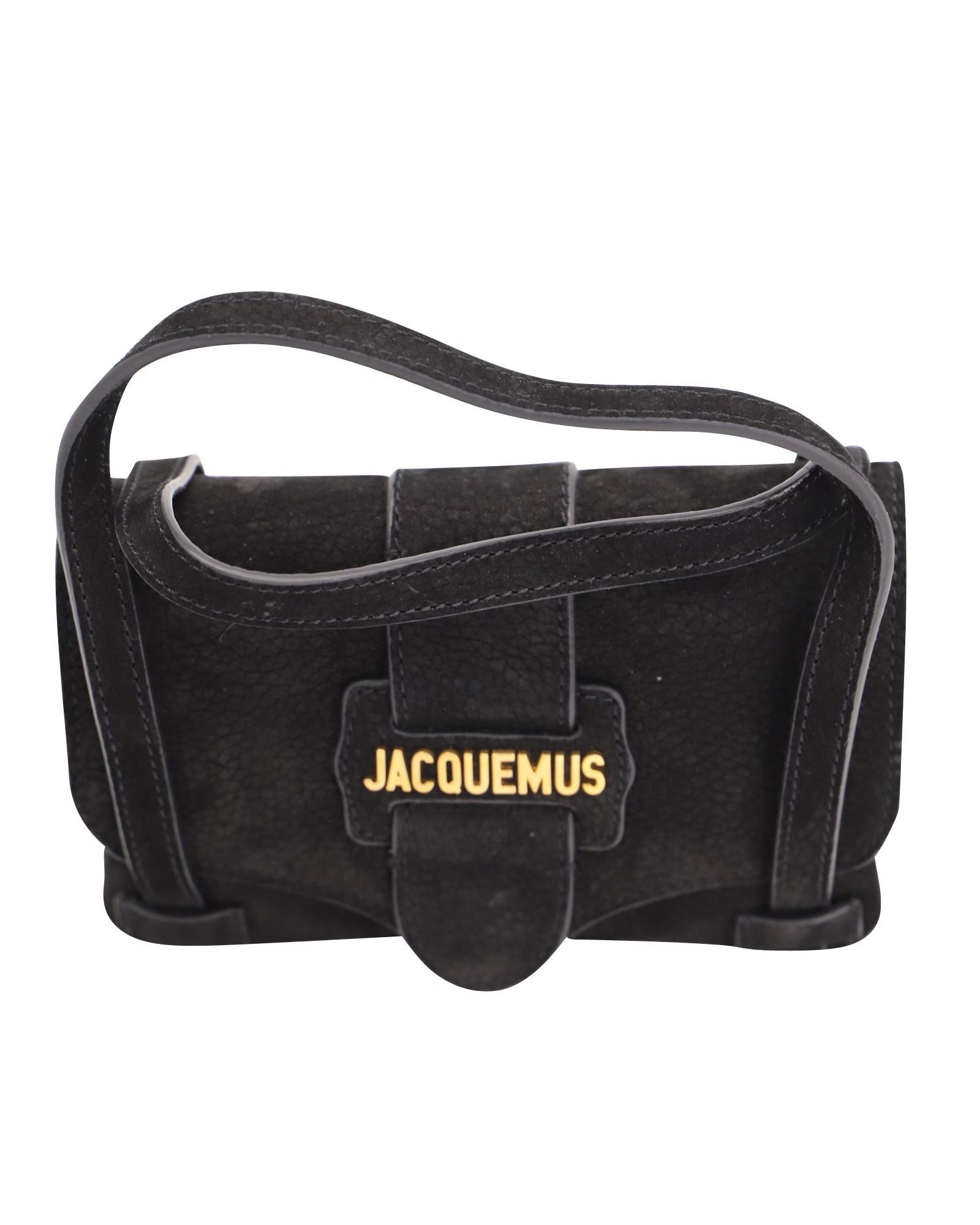 Jacquemus Jacquemus Le Sac Minho Nubuck Mini Bag in Black Suede Size ONE SIZE - 8 Thumbnail