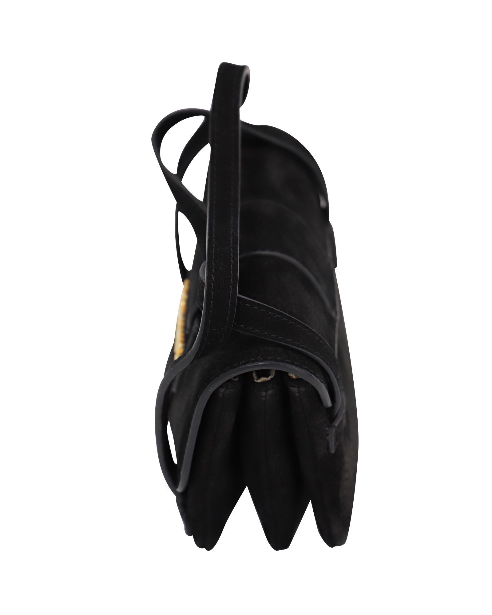 Jacquemus Jacquemus Le Sac Minho Nubuck Mini Bag in Black Suede Size ONE SIZE - 9 Thumbnail