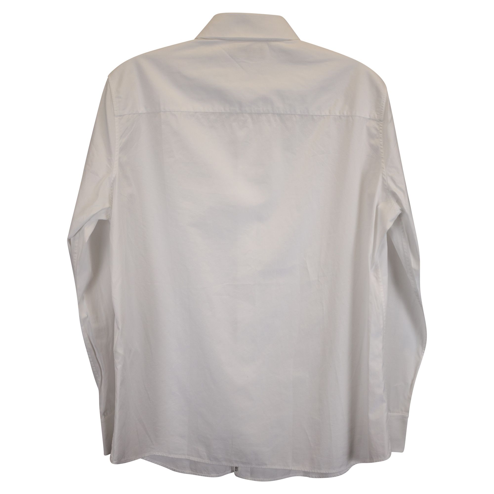 Celine Celine Button-Down Shirt in White Cotton Size S / US 4 / IT 40 - 3 Thumbnail
