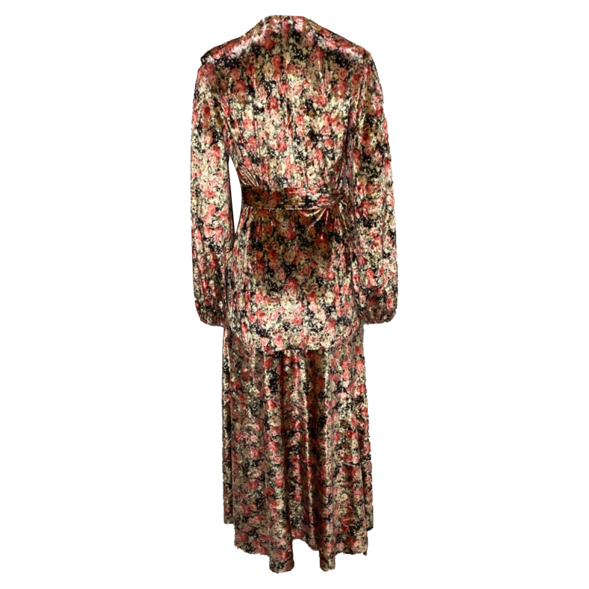 ROTATE Rotate Birger Christensen Beatrix Floral Print Midi Wrap Dr Size XS / US 0-2 / IT 36-38 - 4 Thumbnail