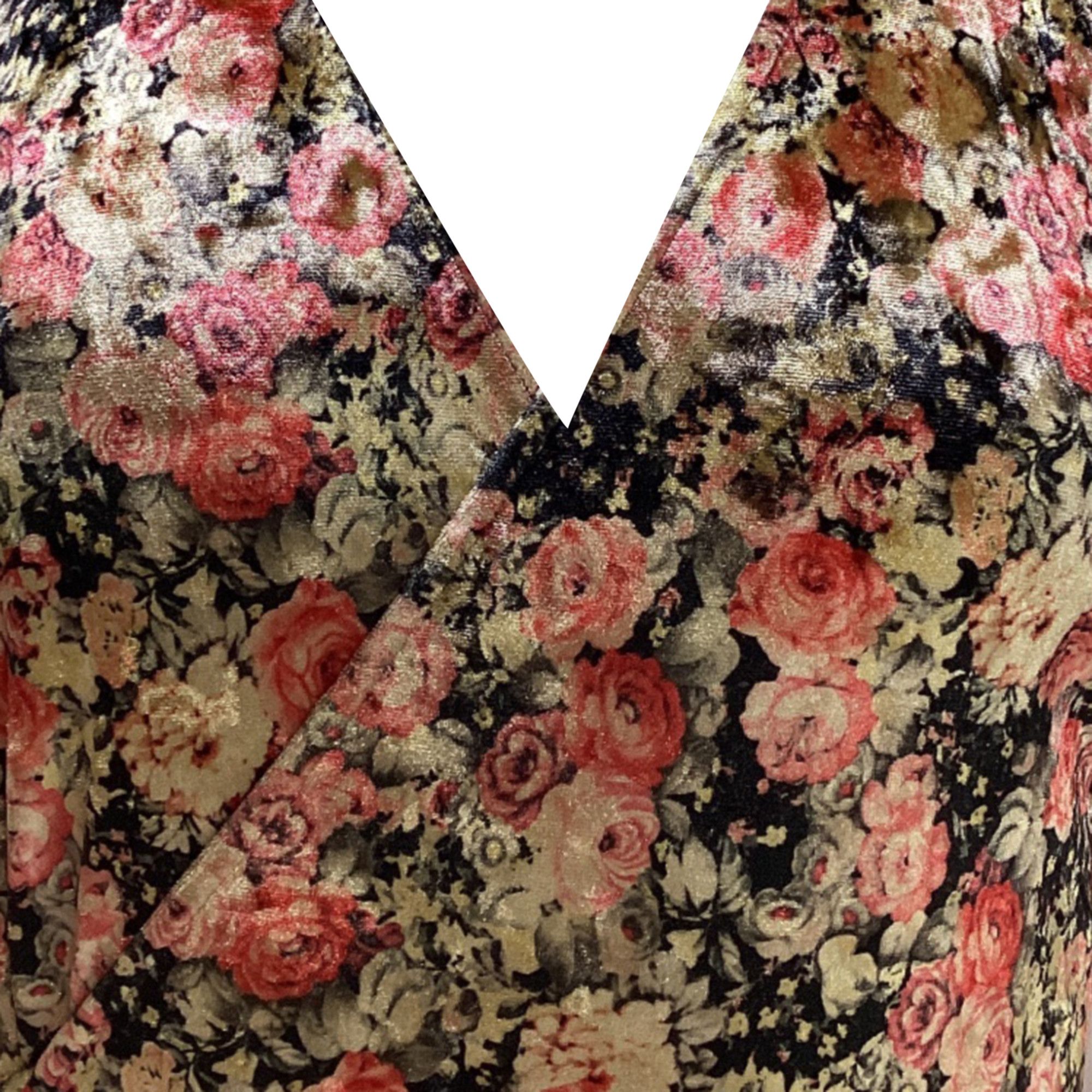 ROTATE Rotate Birger Christensen Beatrix Floral Print Midi Wrap Dr Size XS / US 0-2 / IT 36-38 - 2 Thumbnail