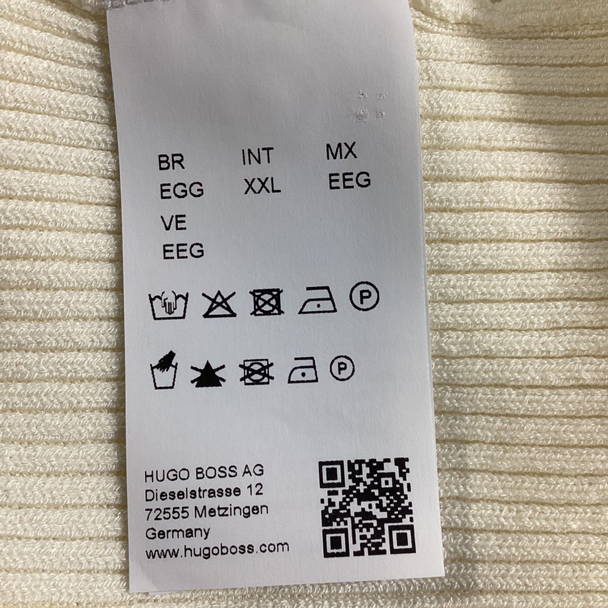 Hugo Boss Boss Ribbed Cardigan in White Viscose Size S / US 4 / IT 40 - 6 Thumbnail