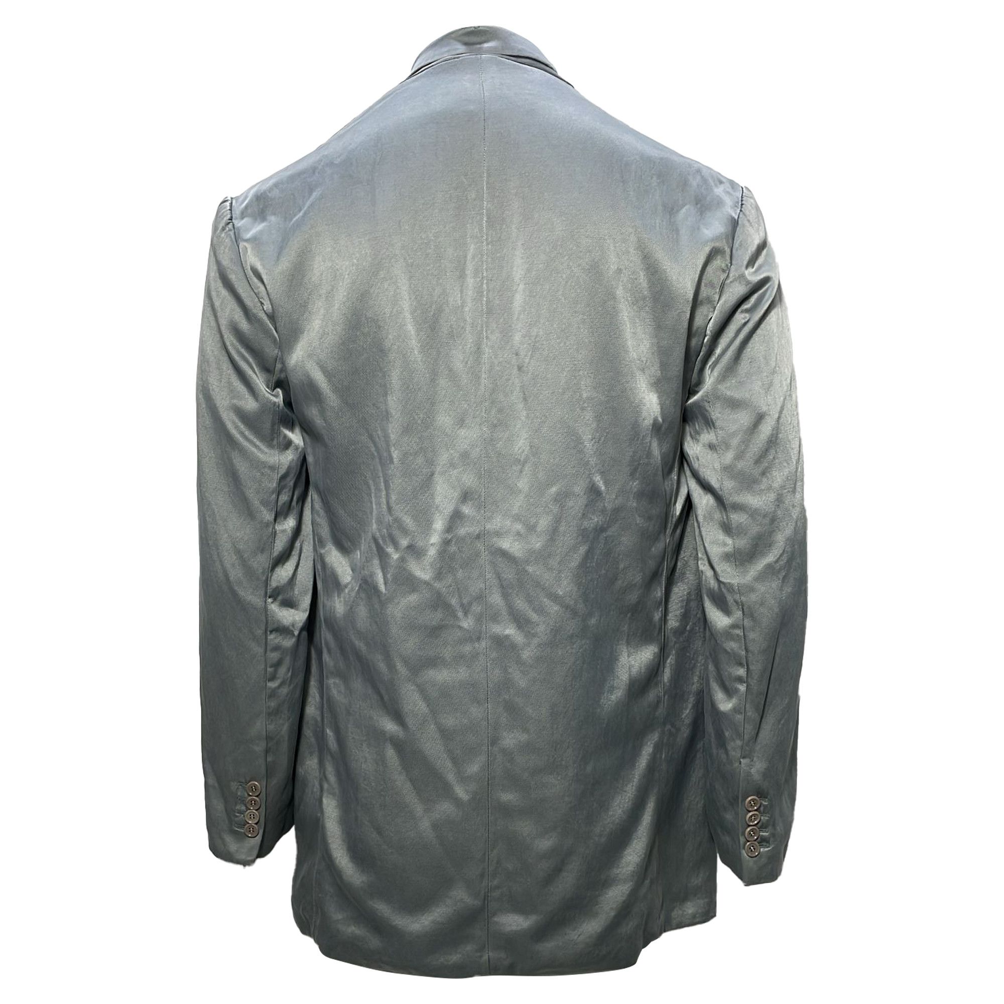 Dries Van Noten Dries Van Noten Double-Breasted Oversized Blazer in Grey Cu Size S / US 4 / IT 40 - 4 Thumbnail