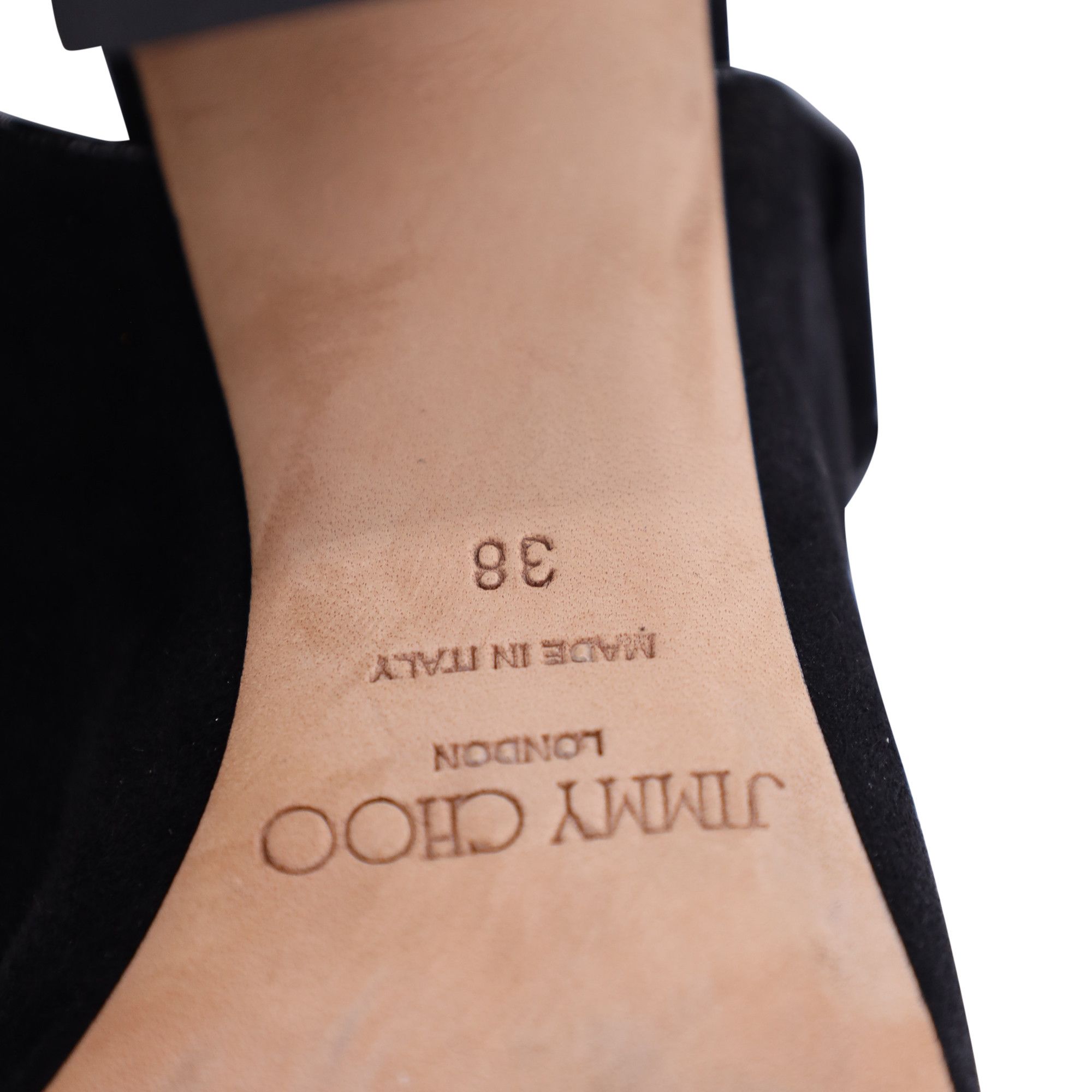Jimmy Choo Jimmy Choo Mazey 100 Pumps in Black Suede Size US 9 / IT 39 - 5 Thumbnail