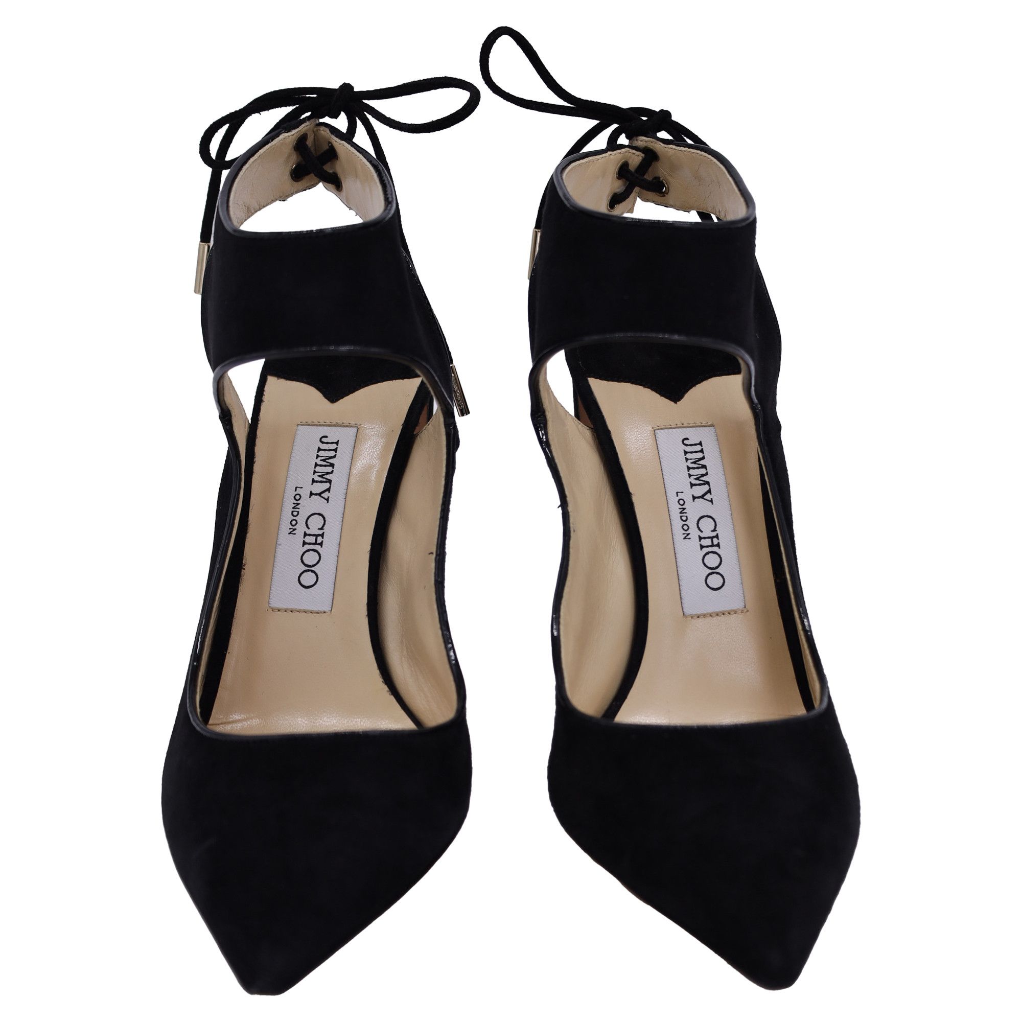 Jimmy Choo Jimmy Choo Mazey 100 Pumps in Black Suede Size US 9 / IT 39 - 2 Thumbnail