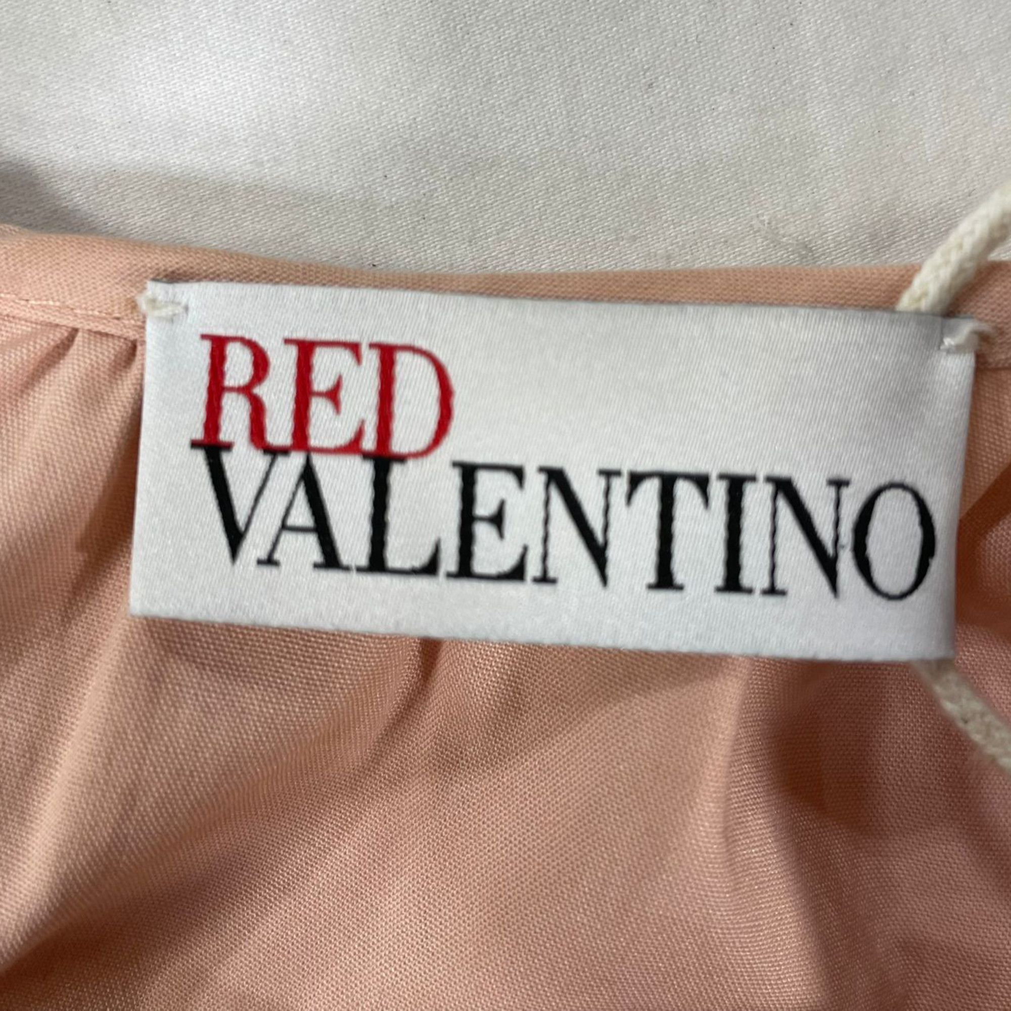 RED Valentino Red Valentino Lace-Up Mini Dress in Pink Cotton Size M / US 6-8 / IT 42-44 - 5 Thumbnail
