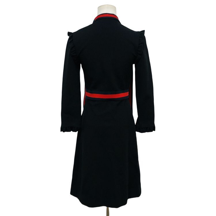 Gucci Gucci Ruffle Trim Zip Dress Size S Size S / US 4 / IT 40 - 2 Thumbnail
