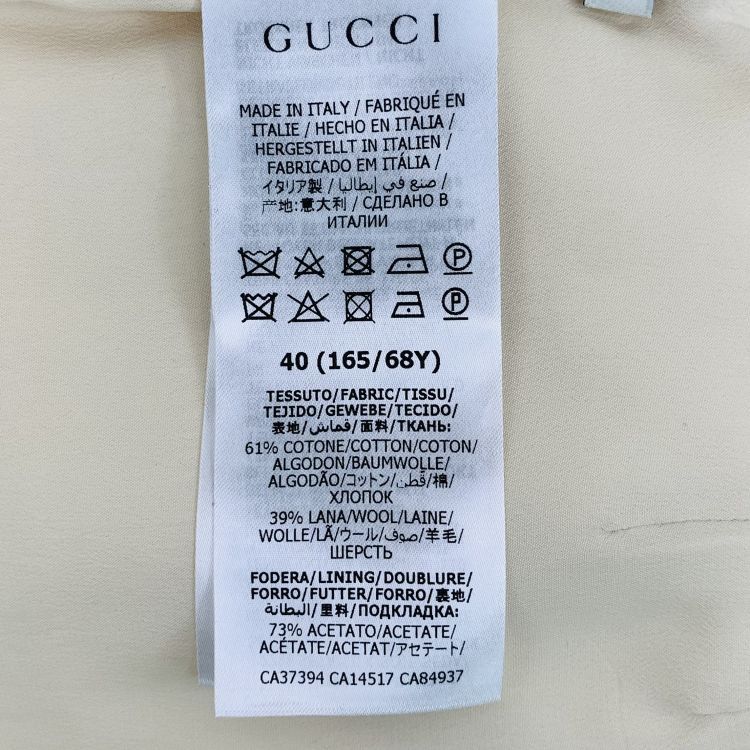 Gucci Gucci Beige Wool Blend Mini Skirt Size 40 Size 27" / US 4 / IT 40 - 3 Thumbnail