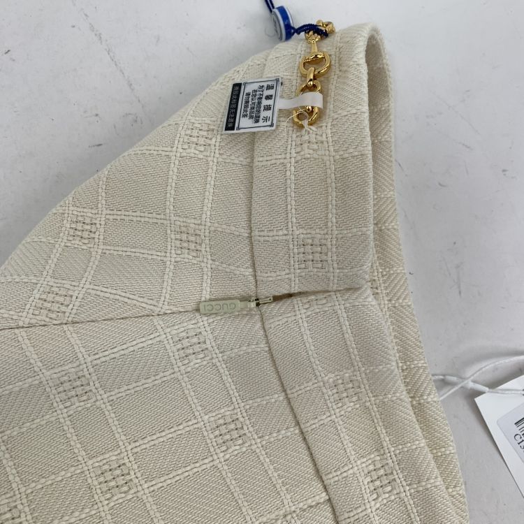 Gucci Gucci Beige Wool Blend Mini Skirt Size 40 Size 27" / US 4 / IT 40 - 8 Thumbnail