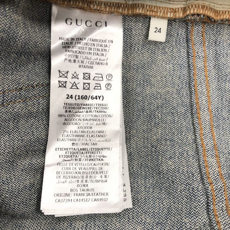 Gucci Gucci Strawberry Embroidery Denim Jeans Size 24 Size 24" / US 00 / IT 34 - 3 Thumbnail