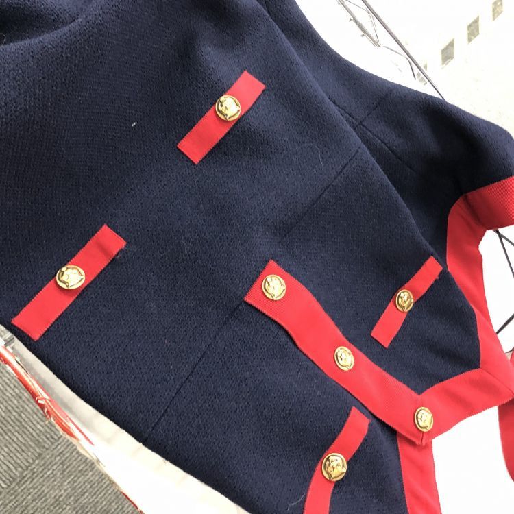 Gucci Gucci Navy Contrast Trim Dress Size 42 Size M / US 6-8 / IT 42-44 - 7 Thumbnail