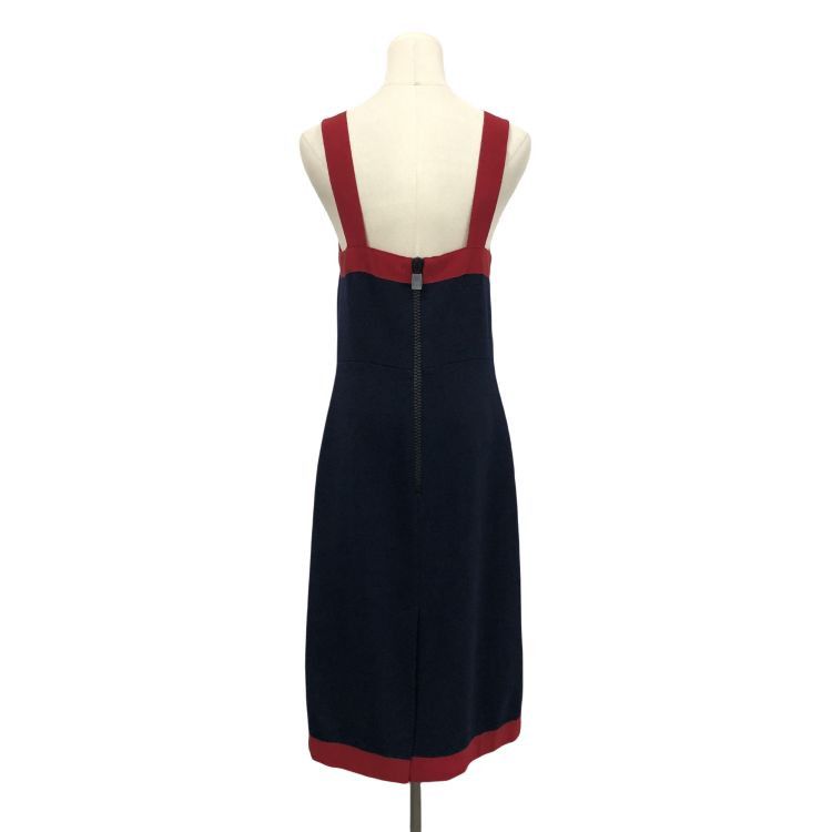 Gucci Gucci Navy Contrast Trim Dress Size 42 Size M / US 6-8 / IT 42-44 - 2 Thumbnail