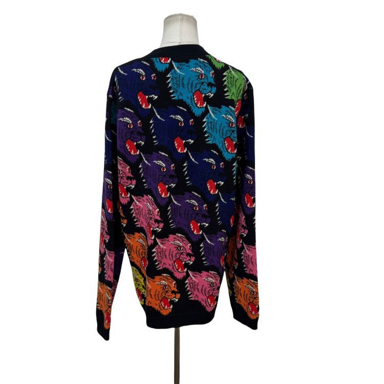 Gucci Gucci Multi Tiger Print Cardigan Size XL Size US XL / EU 56 / 4 - 2 Thumbnail