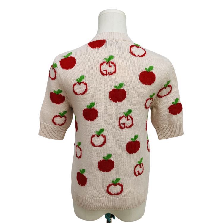 Gucci Gucci Apple Pattern Knit Sweater Size XS Size XS / US 0-2 / IT 36-38 - 2 Thumbnail