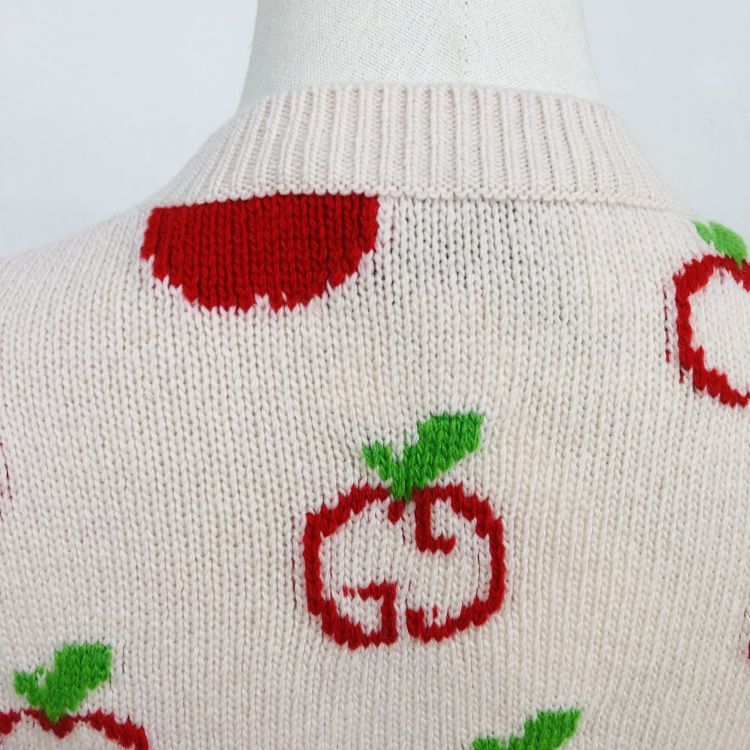 Gucci Gucci Apple Pattern Knit Sweater Size XS Size XS / US 0-2 / IT 36-38 - 6 Thumbnail