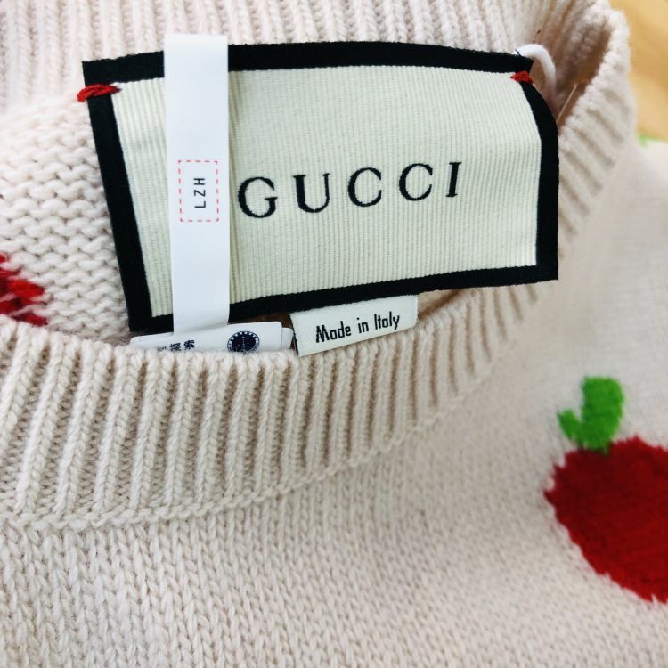 Gucci Gucci Apple Pattern Knit Sweater Size XS Size XS / US 0-2 / IT 36-38 - 8 Thumbnail