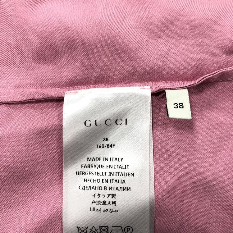 Gucci Gucci Pink Silk Bow Blouse 38 Size XS / US 0-2 / IT 36-38 - 3 Thumbnail