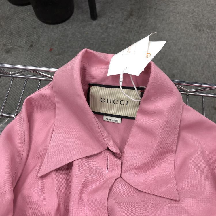 Gucci Gucci Pink Silk Bow Blouse 38 Size XS / US 0-2 / IT 36-38 - 5 Thumbnail