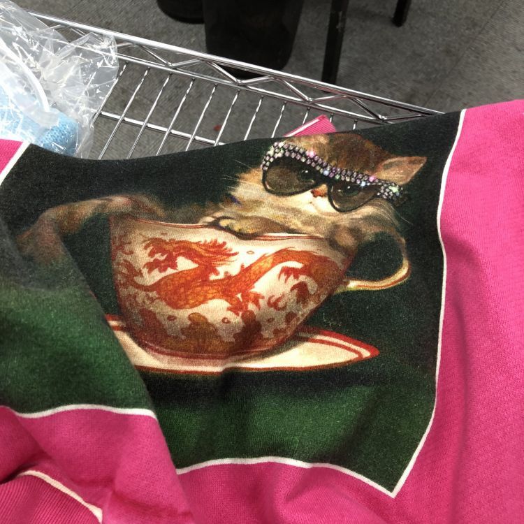Gucci Gucci Cat Print Sweatshirt Pink Size S Size US S / EU 44-46 / 1 - 10 Thumbnail