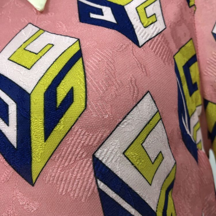 Gucci Gucci Geometric Print Blouse Size 38 Size XS / US 0-2 / IT 36-38 - 11 Thumbnail