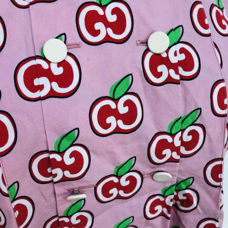 Gucci Gucci GG Apple Print Mini Dress Size 40 Size S / US 4 / IT 40 - 5 Thumbnail