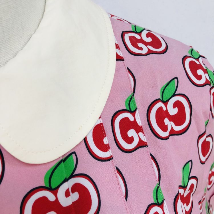 Gucci Gucci GG Apple Print Mini Dress Size 40 Size S / US 4 / IT 40 - 6 Thumbnail