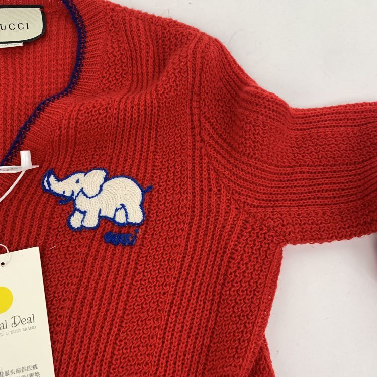 Gucci Gucci Elephant Logo Cardigan Size S Size US S / EU 44-46 / 1 - 6 Thumbnail