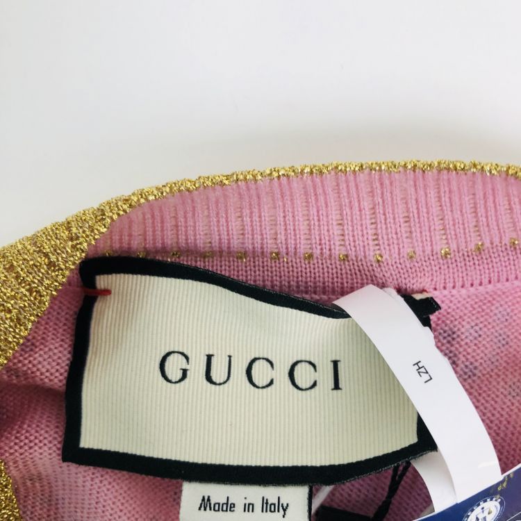 Gucci Gucci Gold Crystal GG Sweater Size M Size M / US 6-8 / IT 42-44 - 3 Thumbnail