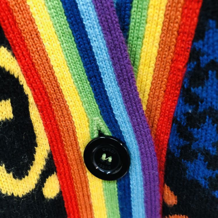 Gucci Gucci Rainbow GG Star Cardigan Size XS Size US XS / EU 42 / 0 - 5 Thumbnail
