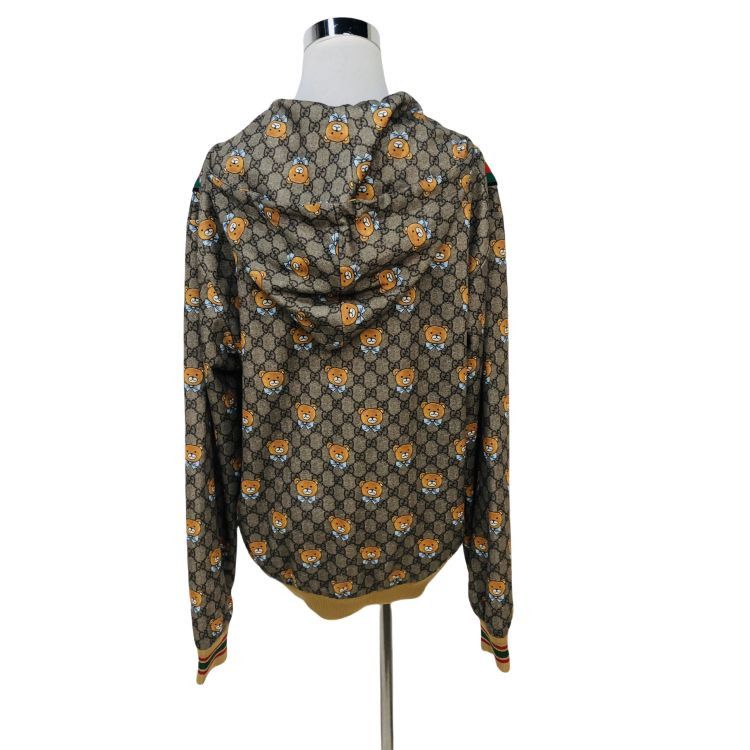 Gucci Gucci Bear GG Supreme Zip Hoodie Size XS Size US XS / EU 42 / 0 - 2 Thumbnail